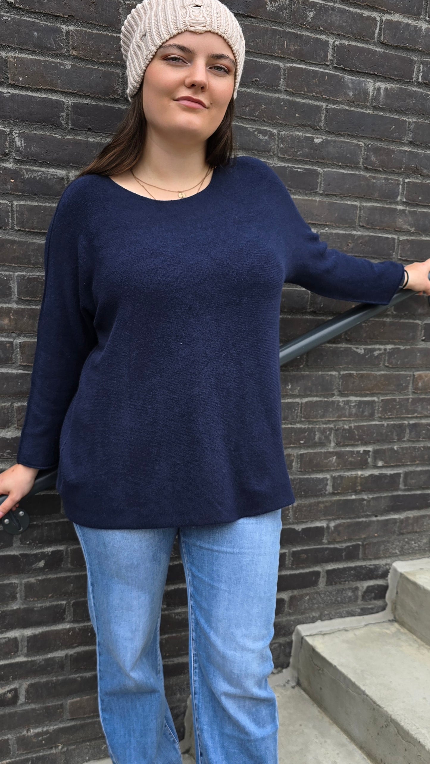 Sunniva genser navy