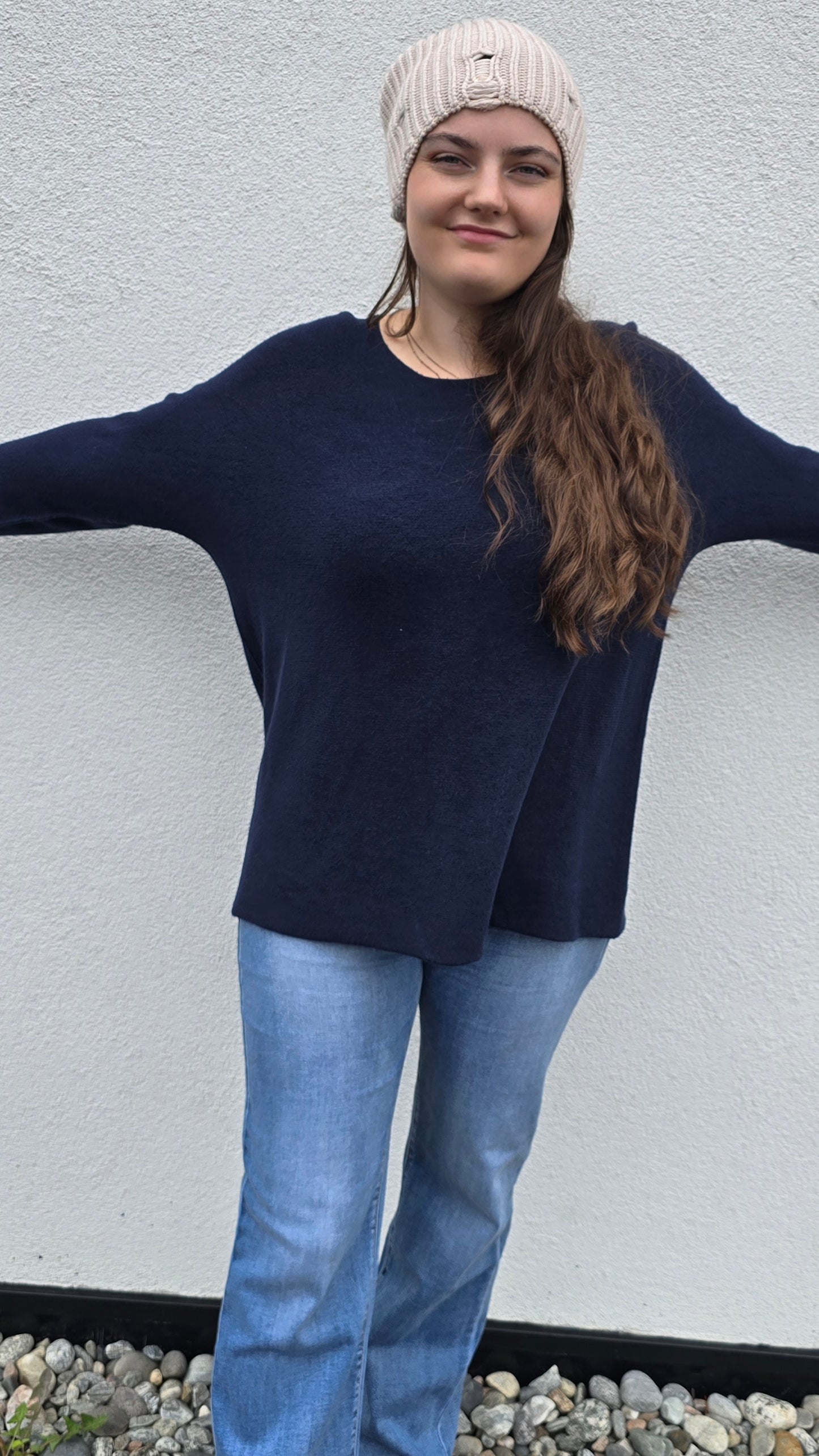 Sunniva genser navy