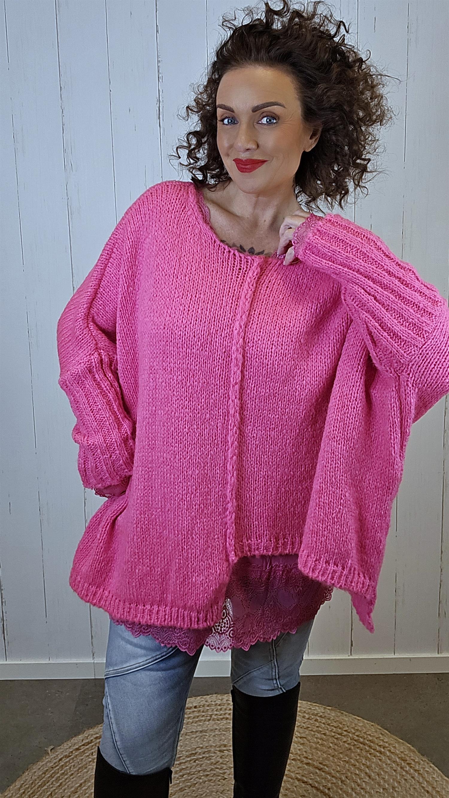 Hedda Strikkegenser Rosa Mys By Mari hedda-strikkegenser-rosa-mys-by-mari