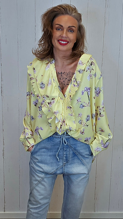 Signe bluse skjorte gul