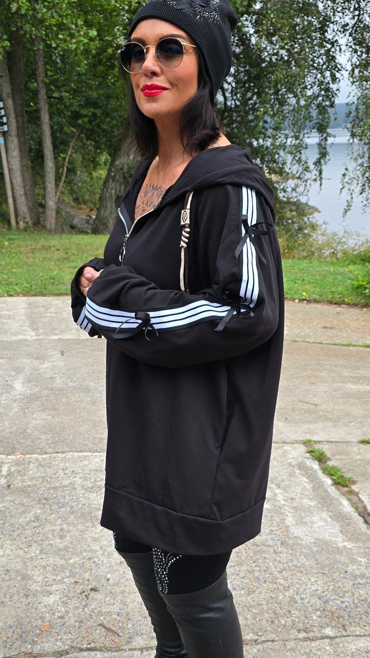 Amanda hettejakke svart