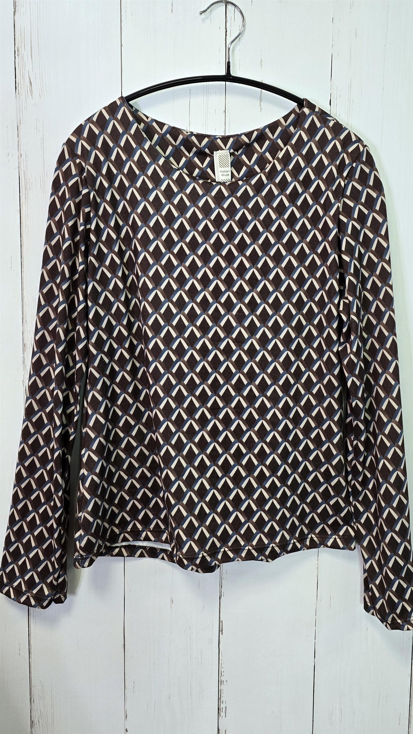 Runa mønstrete topp brun