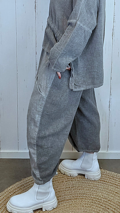 Becky baggy bukse grå