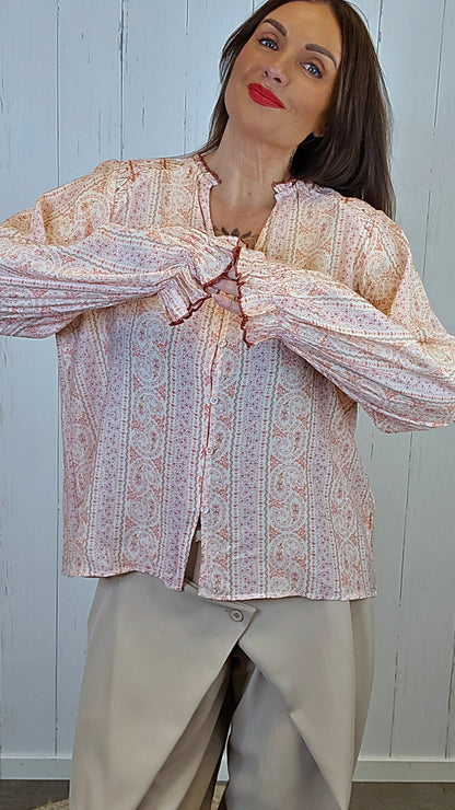 Hanna skjorte bluse rosa