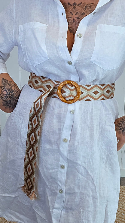 Bohemian belte brun