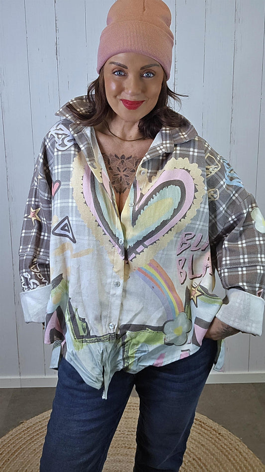 Mindy Grafisk Skjorte