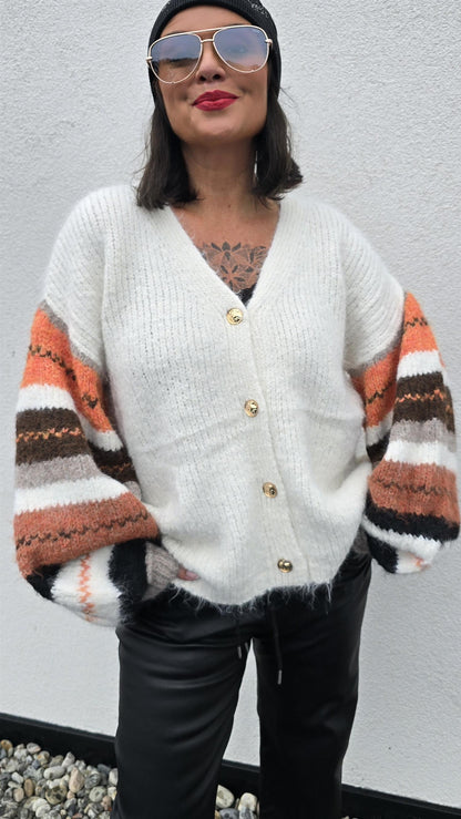 Paula strikket kardigan off white