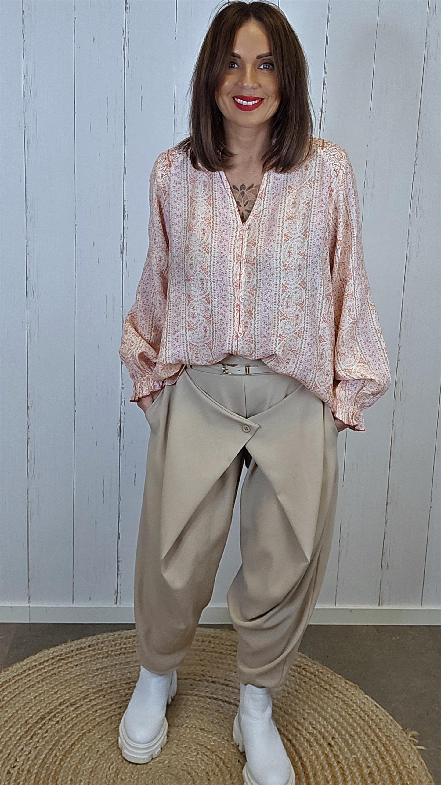 Hanna skjorte bluse rosa