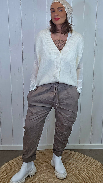 Nicky pant taupe