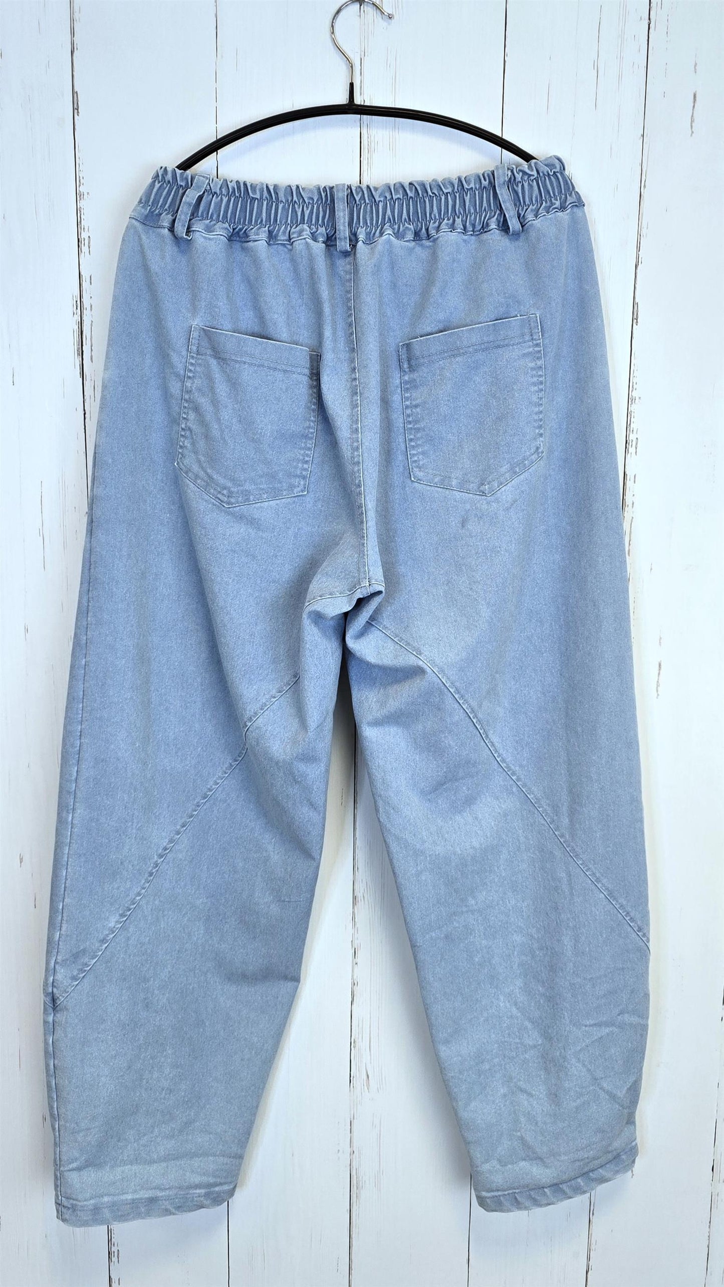 Iris bomullsbukse blå