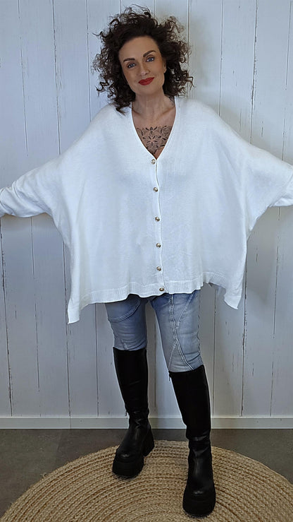 Enya cardigan hvit