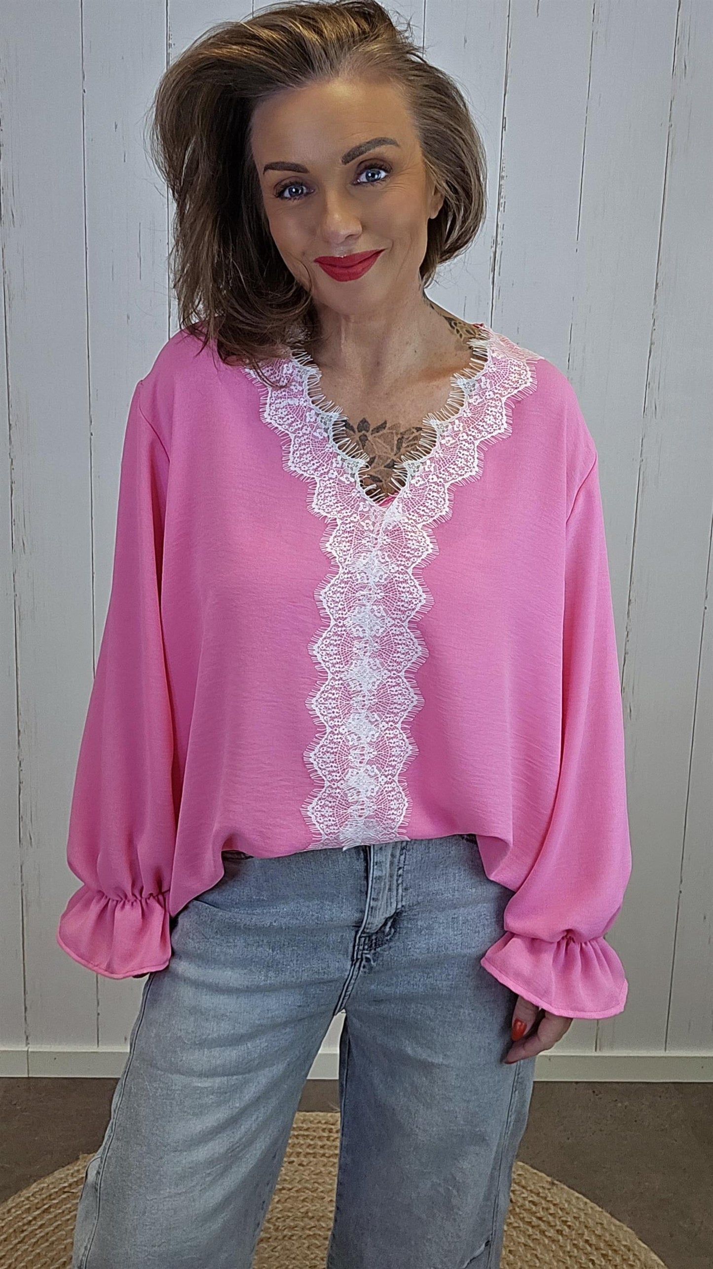 Diana bluse rosa