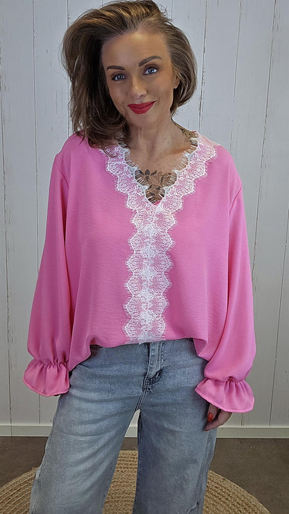 Diana bluse rosa