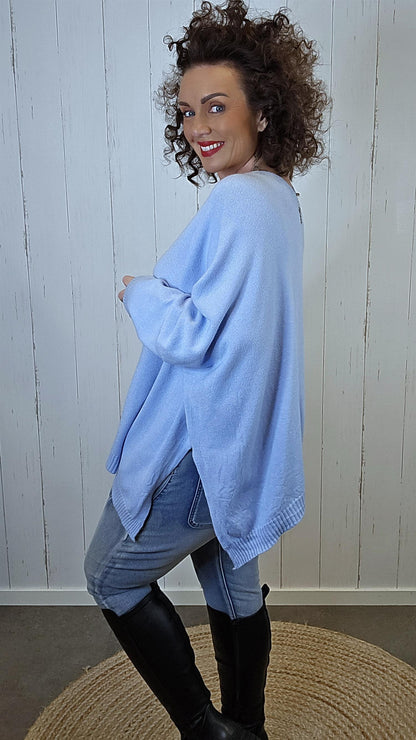 Enya cardigan lys blå