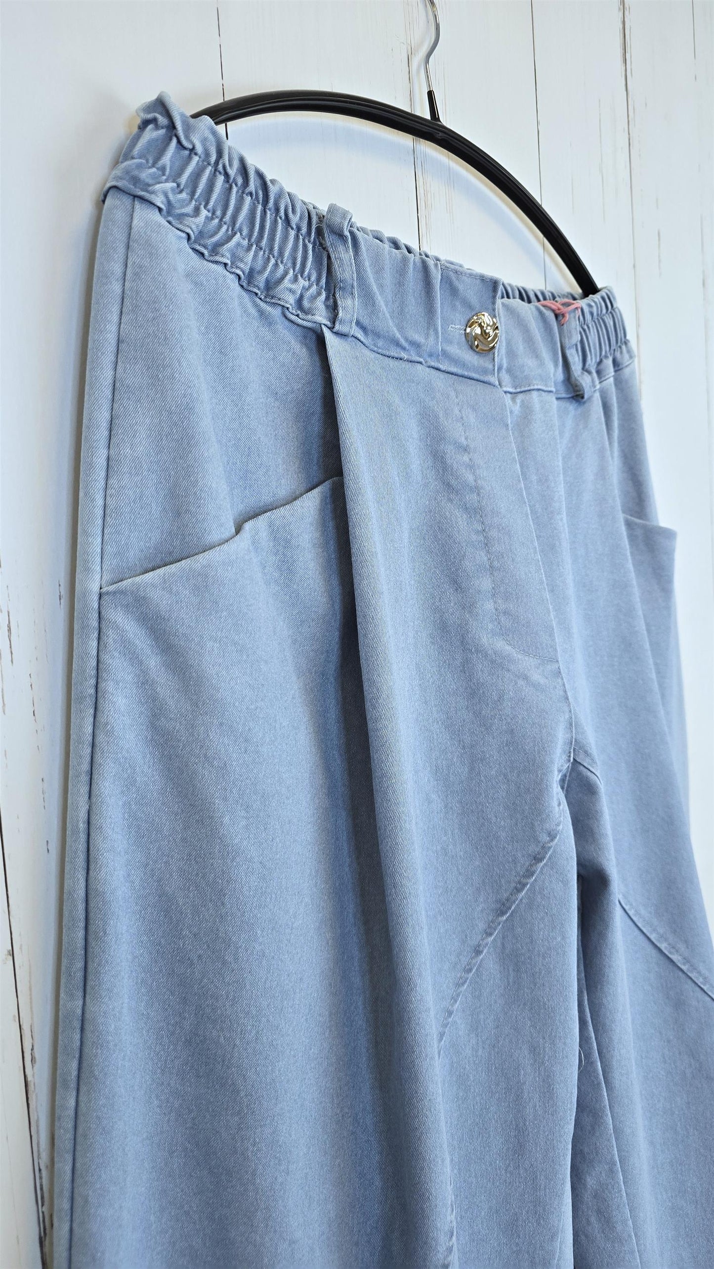 Iris bomullsbukse blå