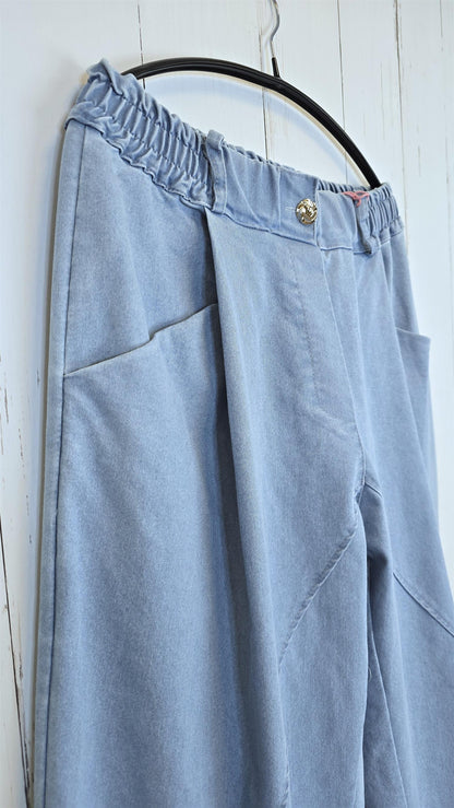 Iris bomullsbukse blå