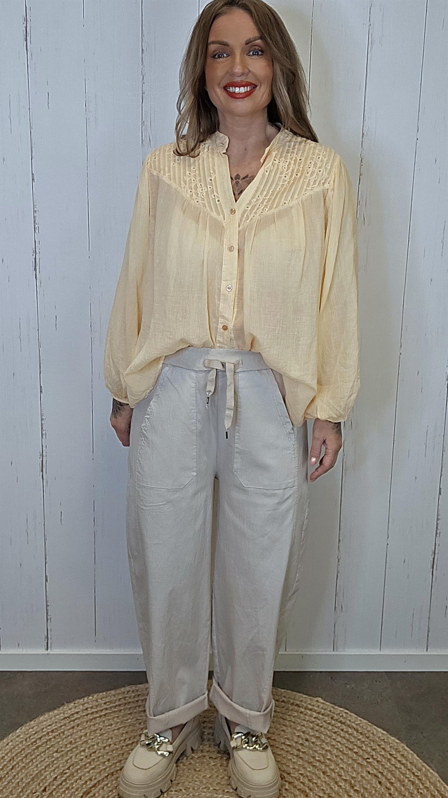 Alma skjorte Dus Orange