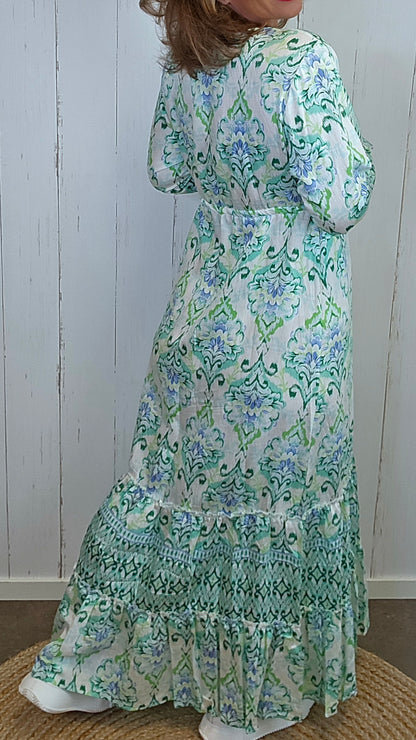 Elina kjole mønster grønn