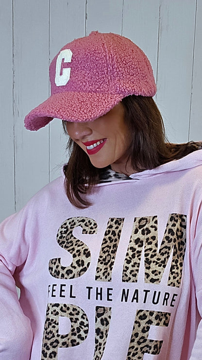 Ronja teddy caps rosa