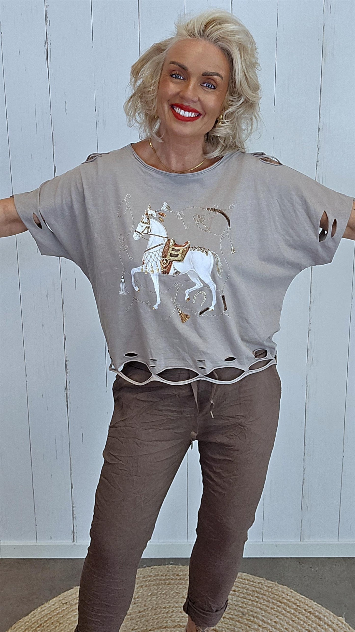 Tomine topp taupe