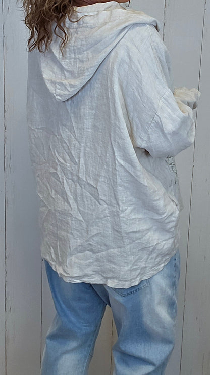 Lina lin hettejakke beige