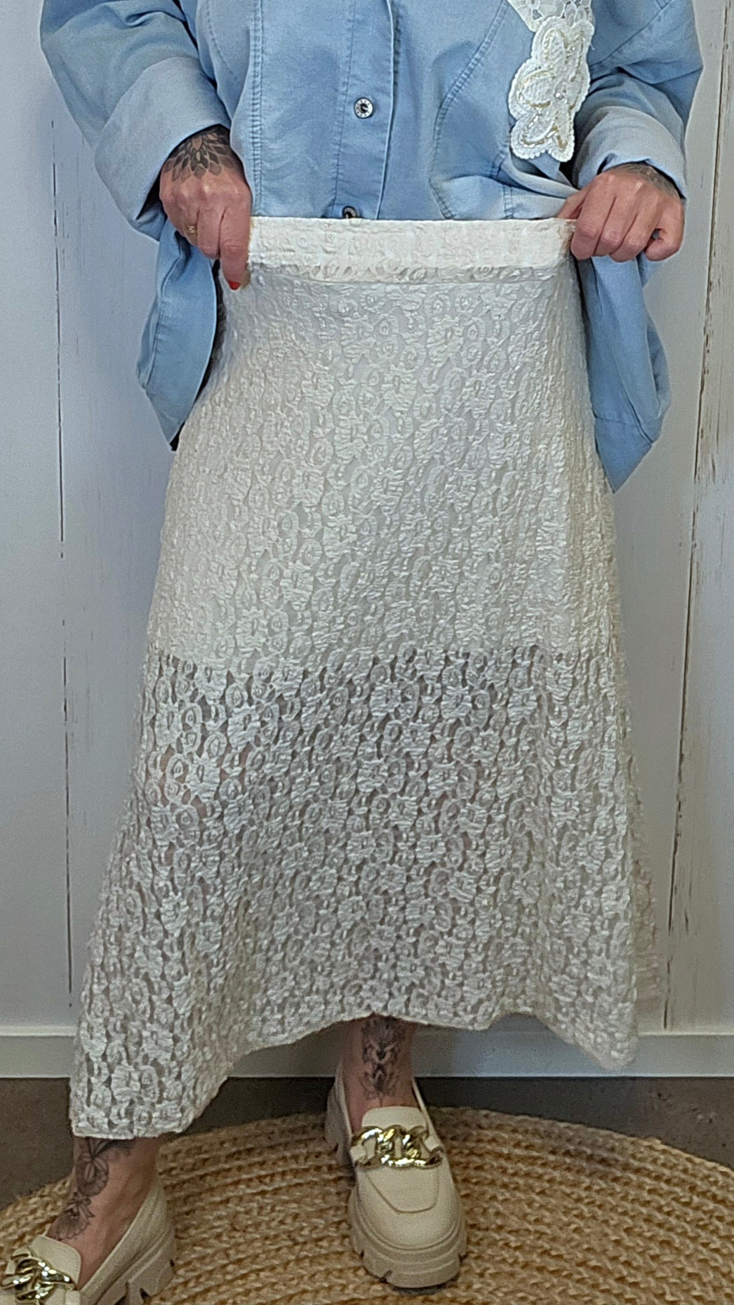Hanna skjørt beige