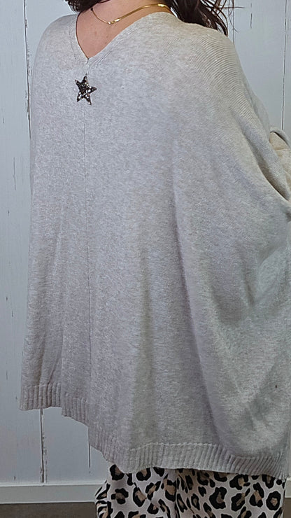 Enya cardigan taupe