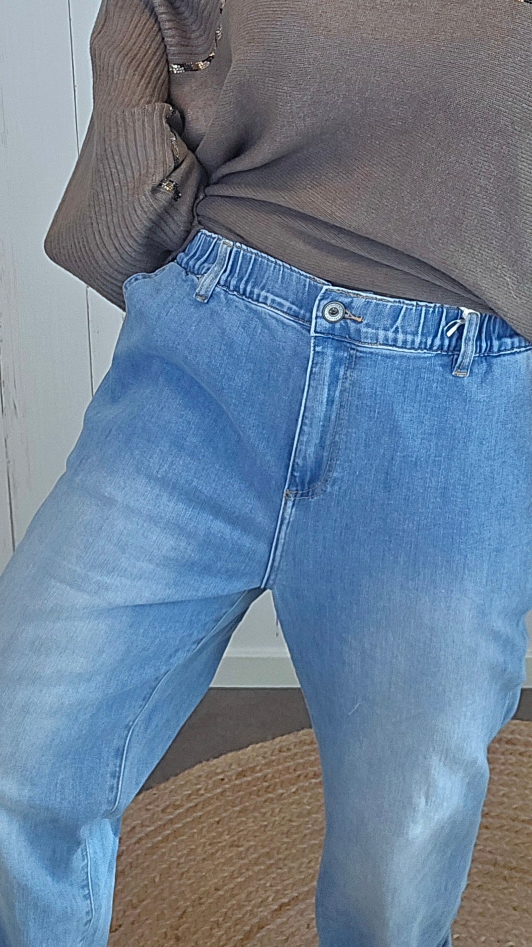 Cornelia Jeans med Strikk
