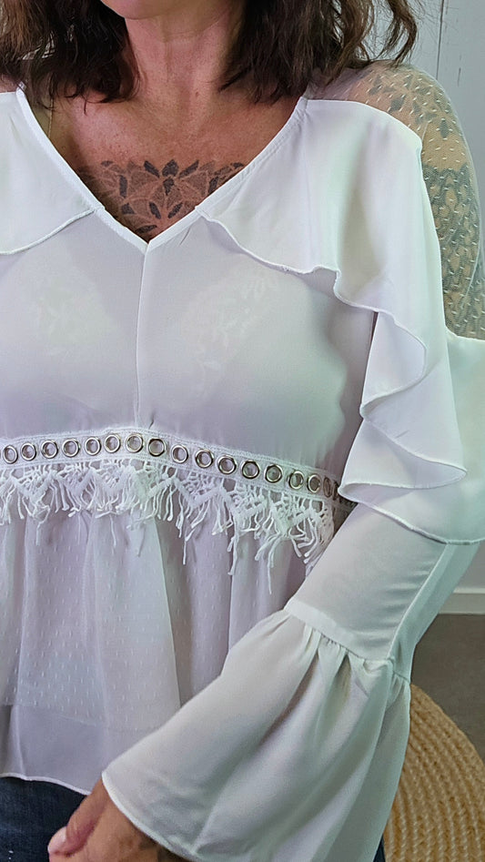 Juliette bluse hvit