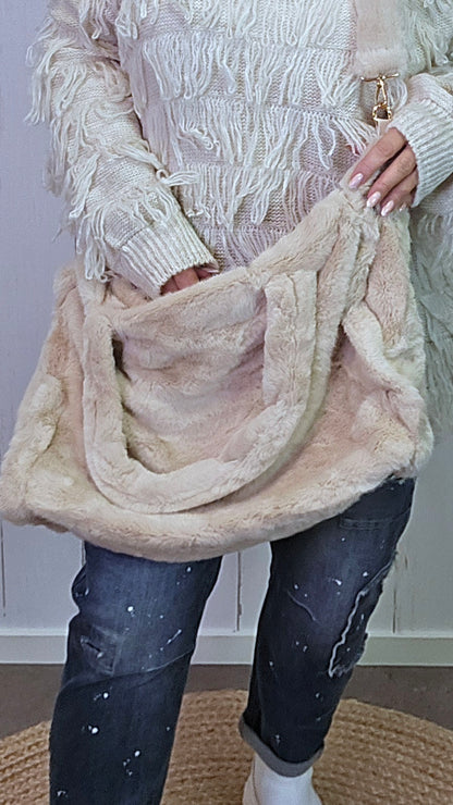 Leona veske beige