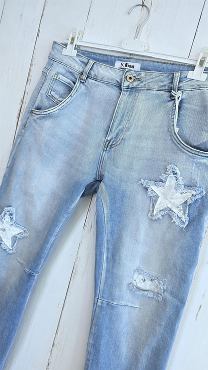 Alma Jeans med patch