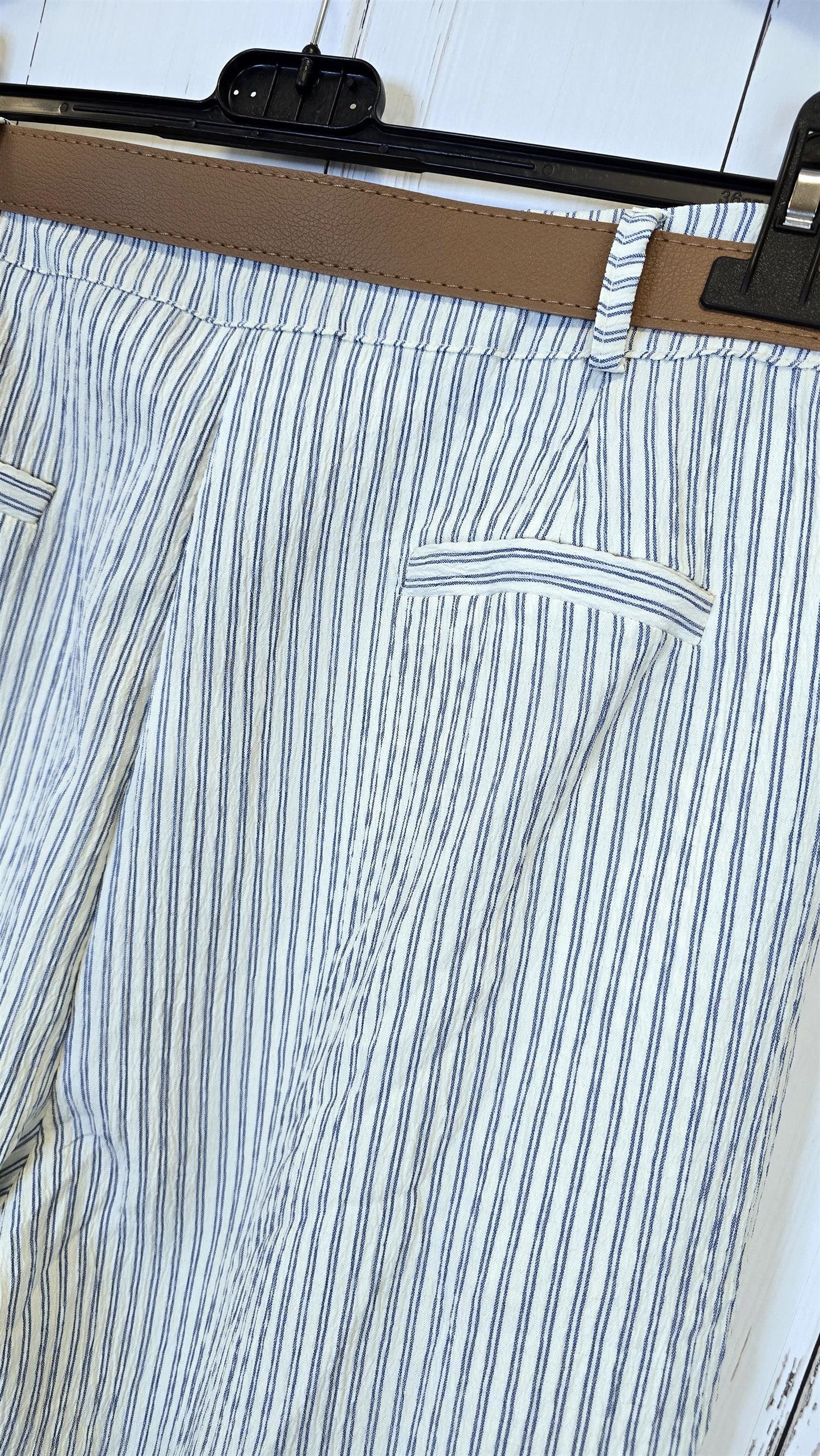 Siri stripete bukse blå/hvit