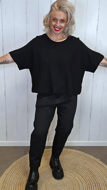 Luna genser topp svart