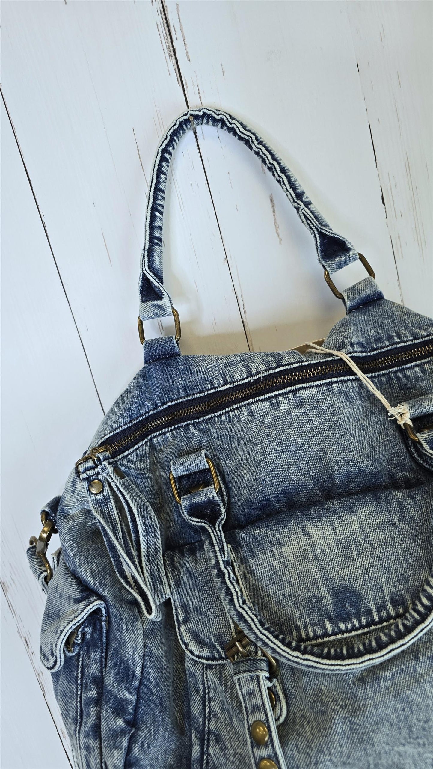 Molly denim veske blå