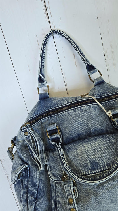 Molly denim veske blå