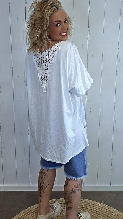 Jemma Topp med blonde detaljer
