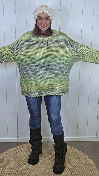 Grethe Strikkegenser Grønn