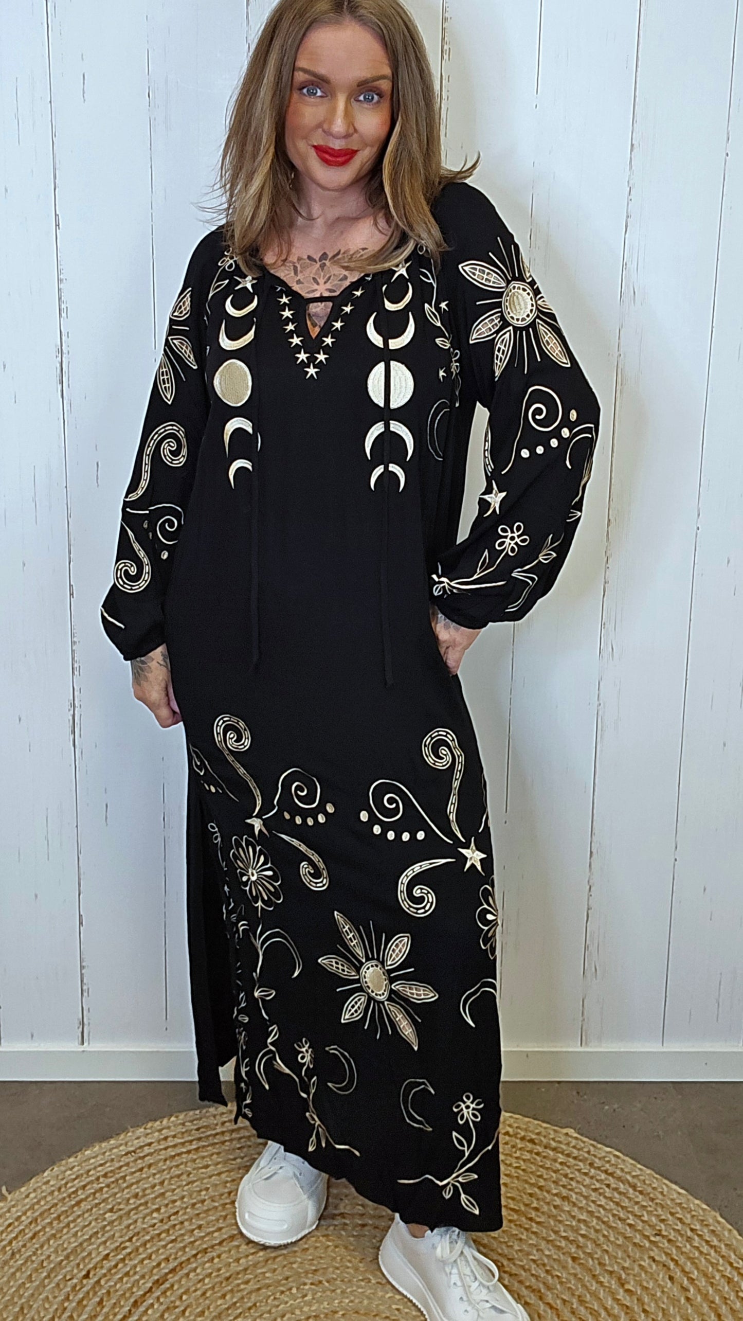 Nora maxikjole Svart