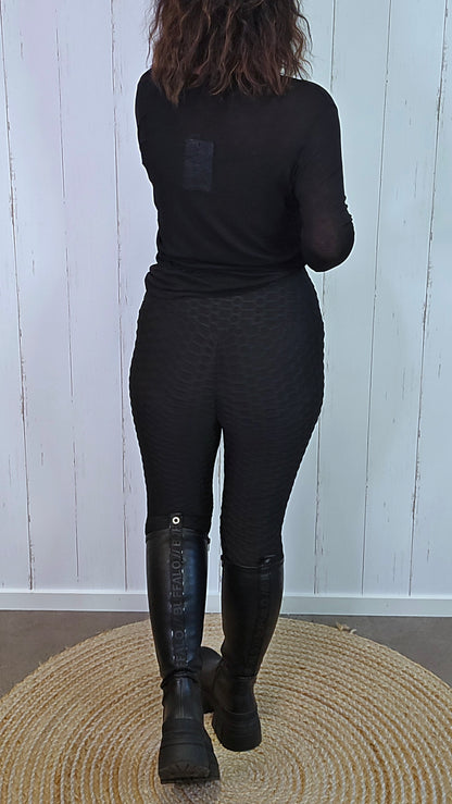 Anti cellulite leggings svart