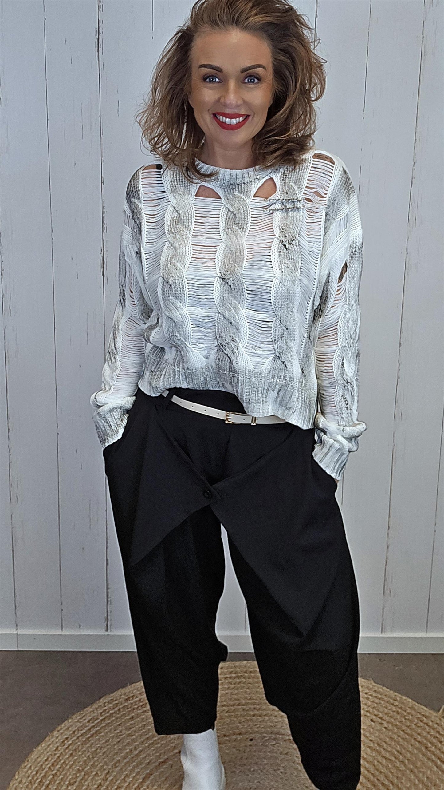 Sofie wrap bukse svart