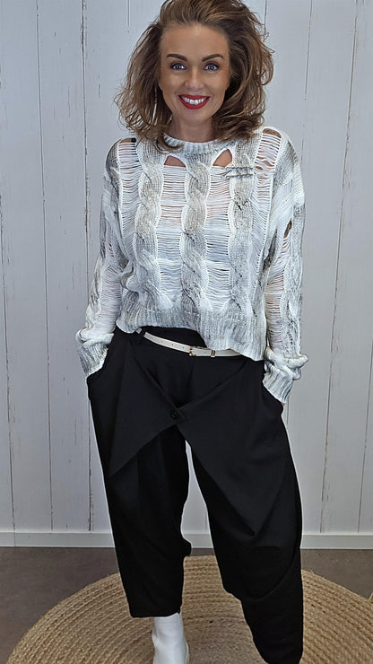 Sofie wrap bukse svart