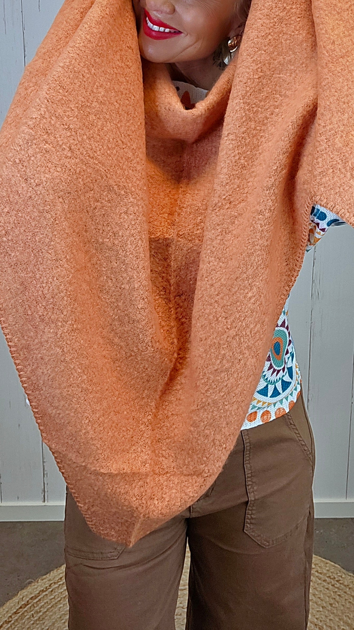Trekantet skjerf orange