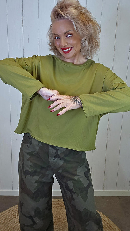 Nora topp grønn
