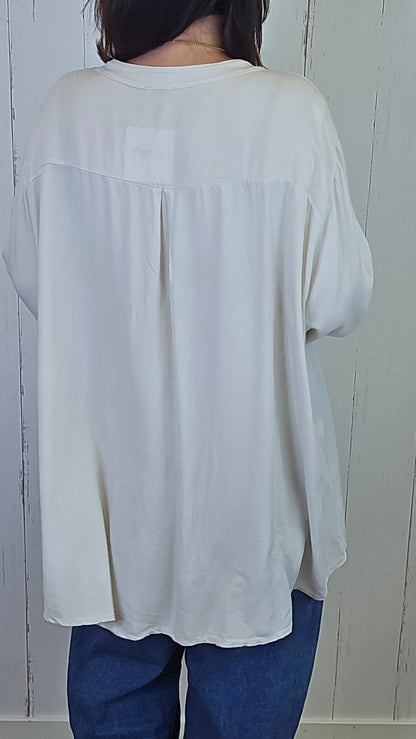 Paula viskosebluse beige