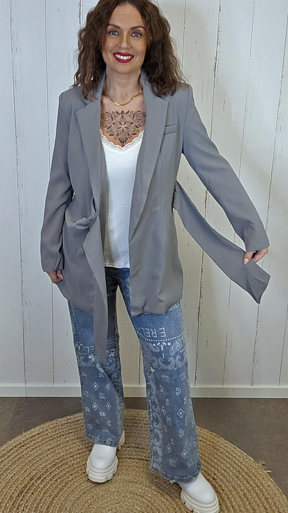 Emilie blazer grå
