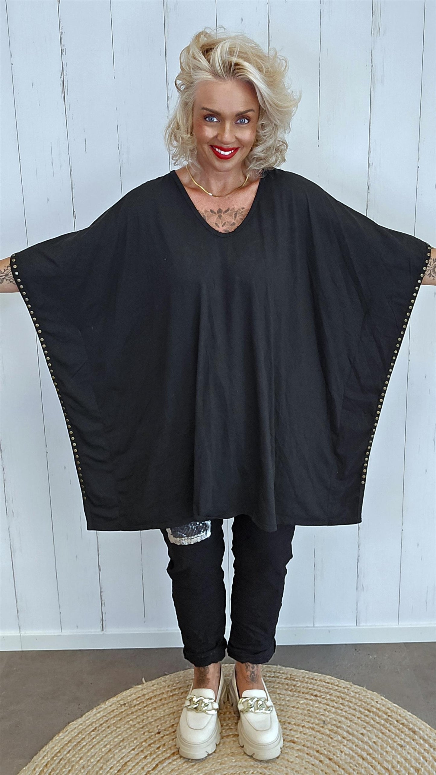 Dakota oversized topp svart