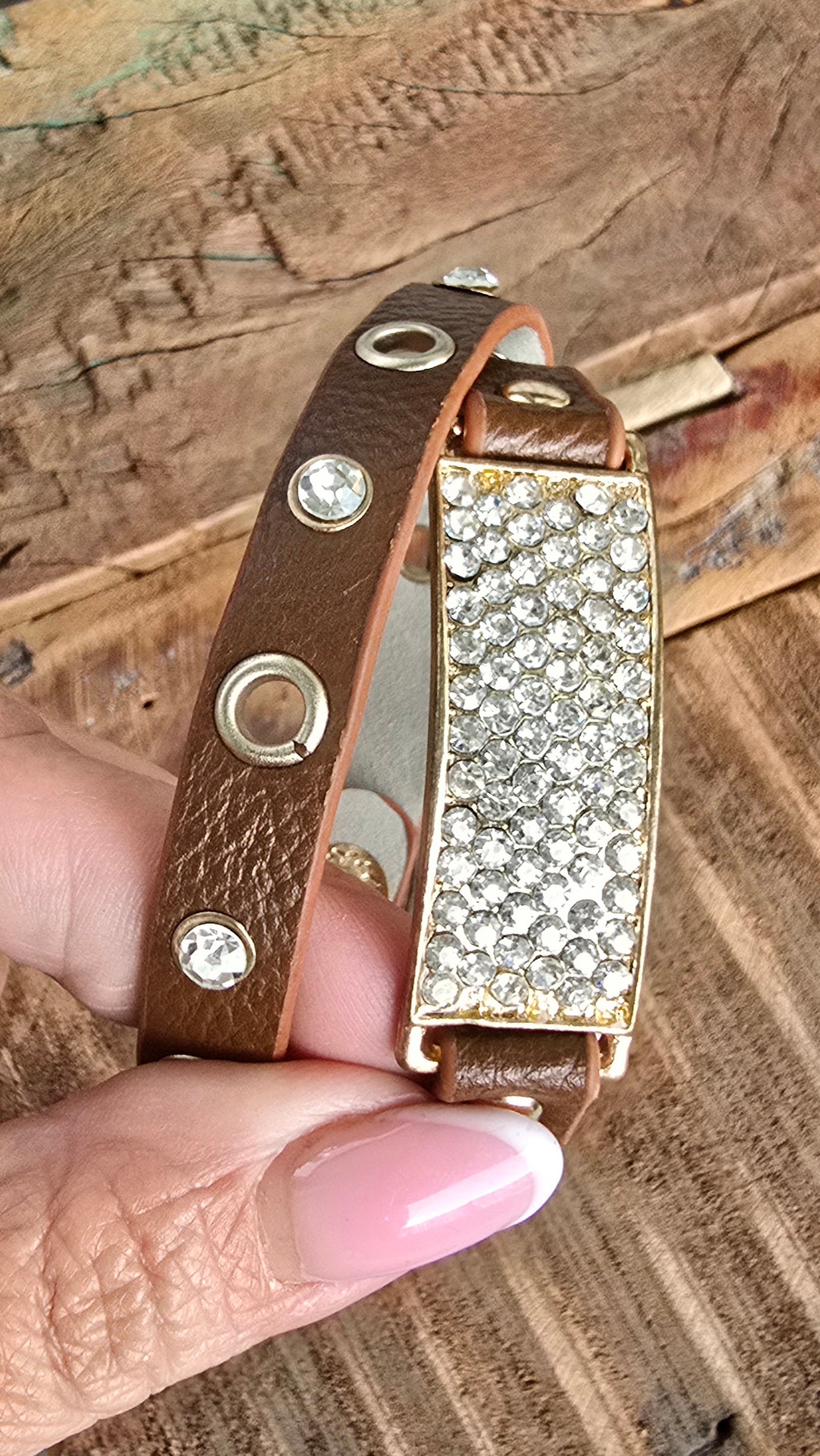 Zara wrap armbånd brun