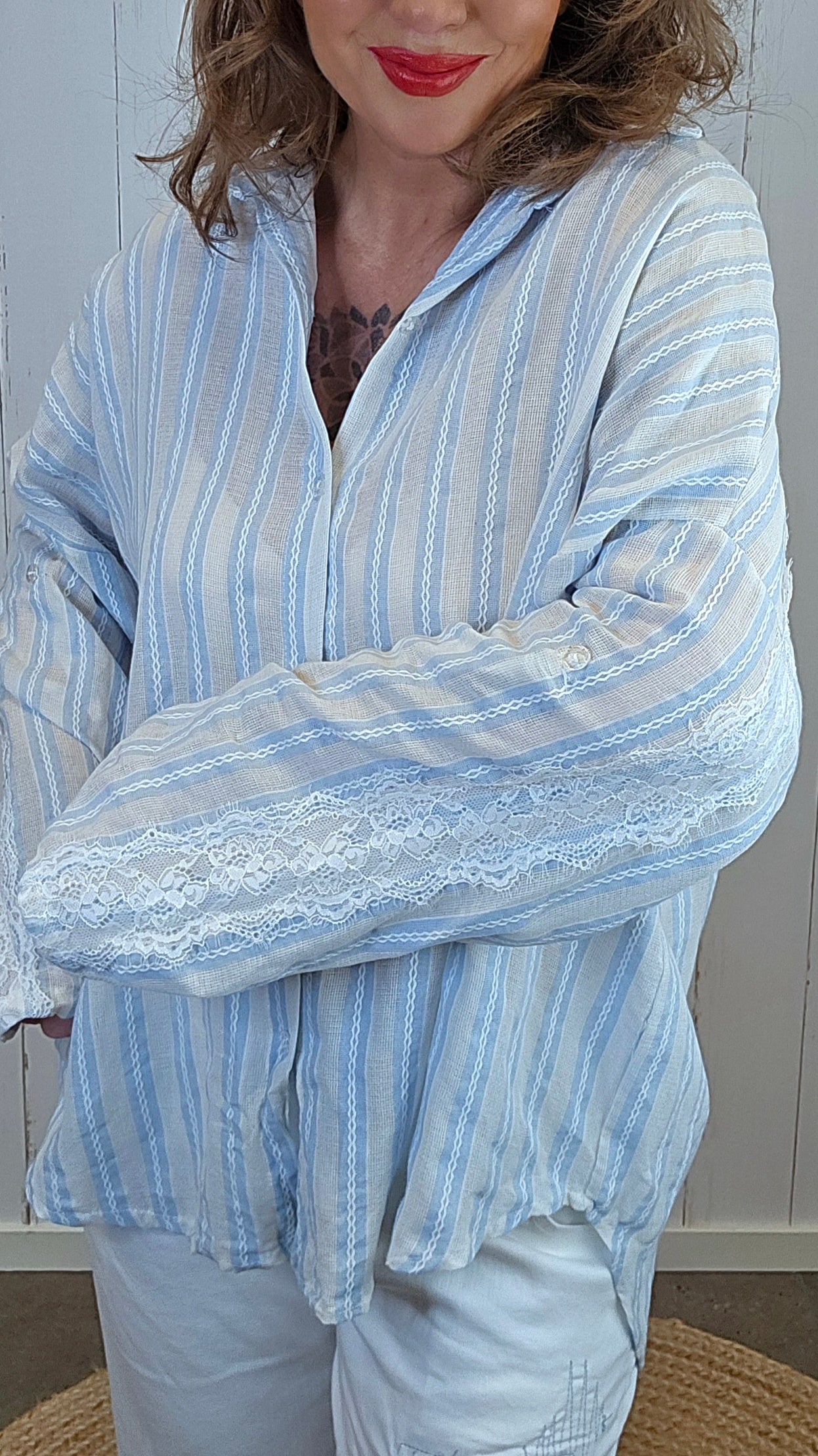 Petra skjorte lyseblå