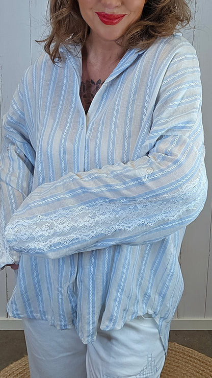 Petra skjorte lyseblå