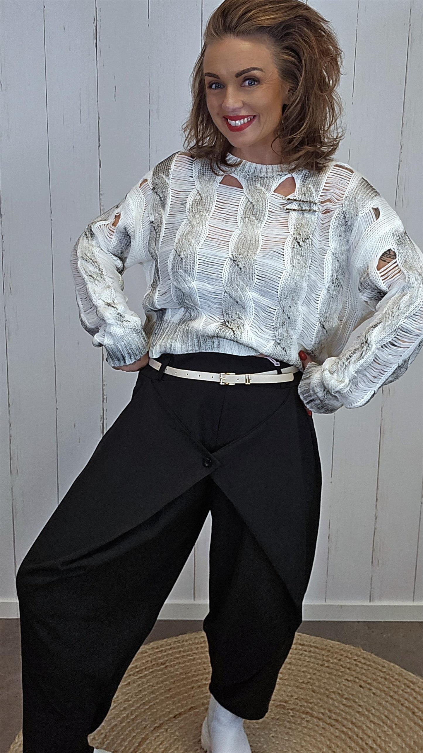 Sofie wrap bukse svart